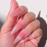 Handmade- Kawaii Blush Cateye Press On Nails