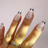 Handmade- Boo Casper Halloween Press On Nails