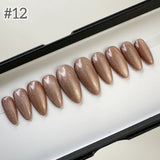 Ready To Ship Now- Cat-Eye Press-On Nails, Almond, Size M