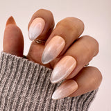 Dazzle- Silk Moon Cateye Pink Ombre Glossy Finish