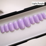 Ready To Ship Set Now- Solid Light Purple Glossy- Square, Size L