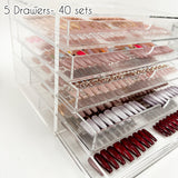 Premium Acrylic Nail Drawer. Pick your own nails. 3 or 5 tiers!