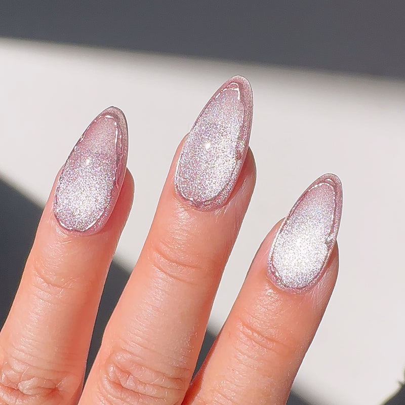 Handmade- Lindsey Goddess Cateye Press On Nails