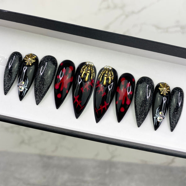 Handmade- The Witching Hour Halloween Press On Nails