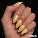 Handmade- Summer Pastel Chrome Glazed Press On Nail- Pick One Color!