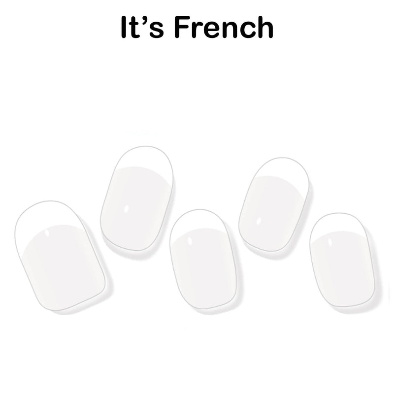 Instant Gel Manicure- It's French, Semi-Cured Gel Nail Wrap