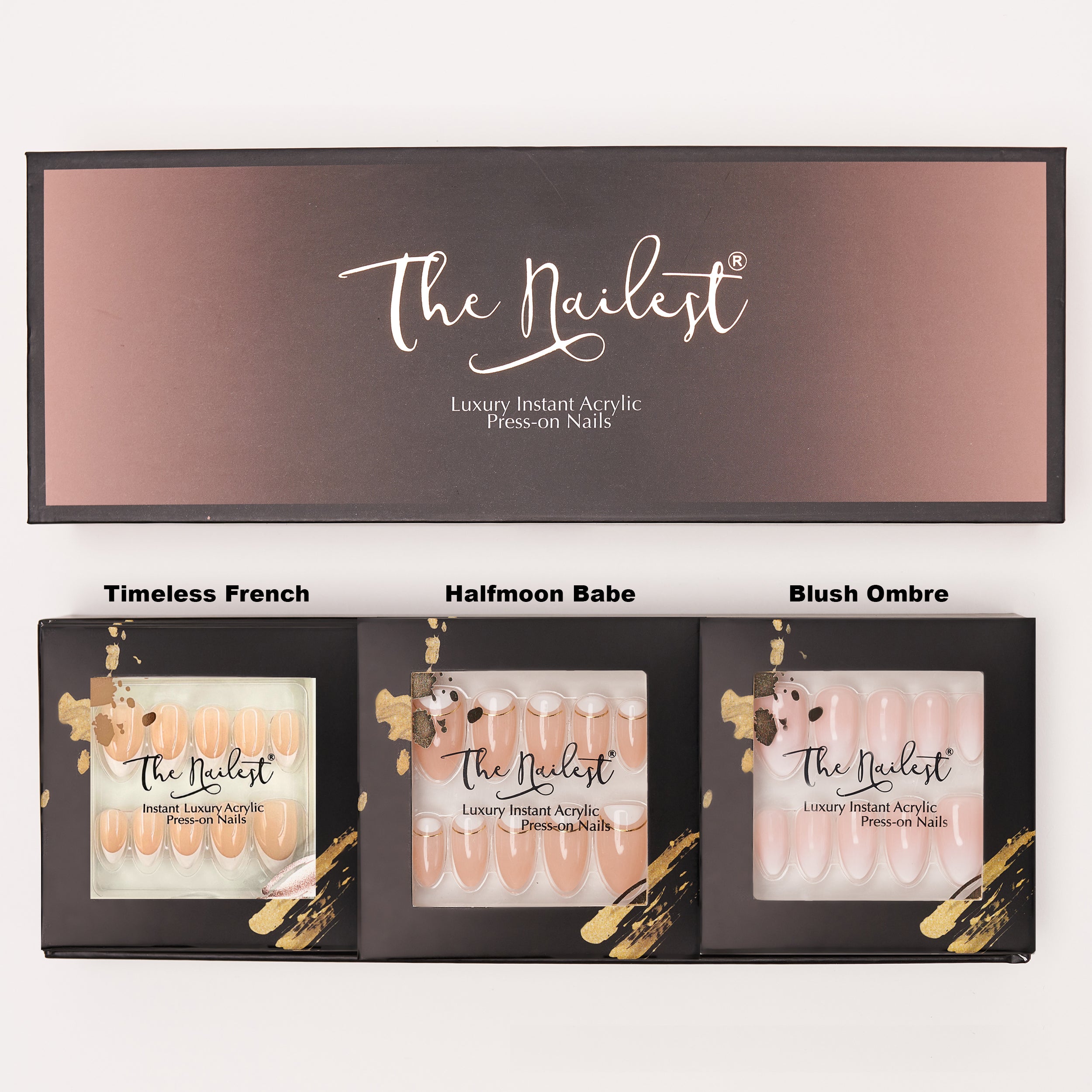 Nails Packet Press On Nails Box Combo | False Nails Gift Set | The Nailest