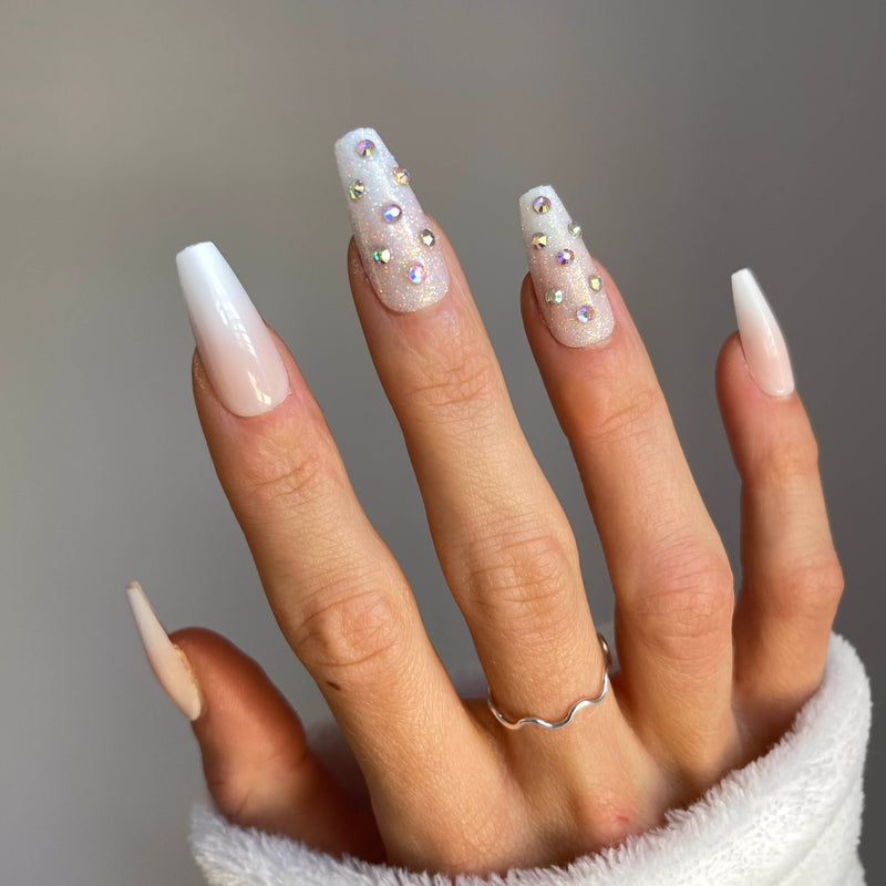 Instant Luxury Acrylic Press-On Nails- Pixie Love- Medium Coffin