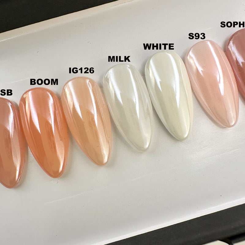 Handmade- Clear Chrome Glazed Neutral Sheer Colors- Pick One Color!