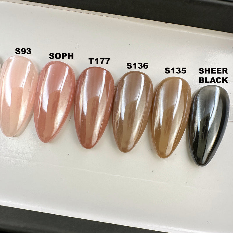 Handmade- Clear Chrome Glazed Neutral Sheer Colors- Pick One Color!
