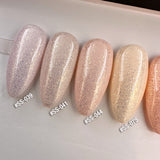 Handmade- Soft Shell Pastel Glitter Finished Press On Nail- Pick One Color!
