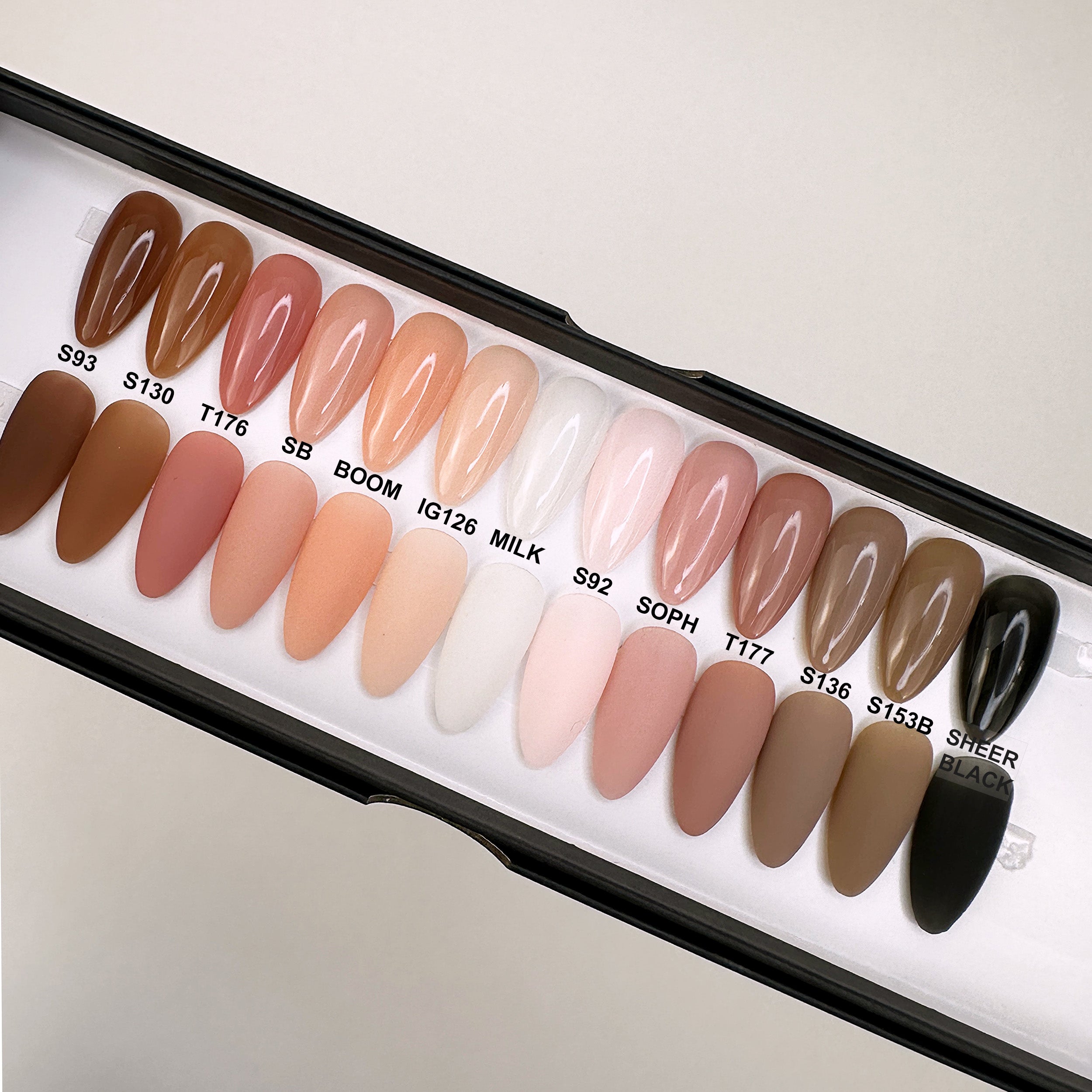 Solid Color Neutral Tone Nails - Matte or Glossy | The Nailest