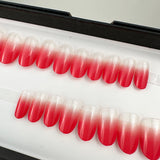 Instant Glam- Scarlet Ombre Short Oval Press On Nail Set