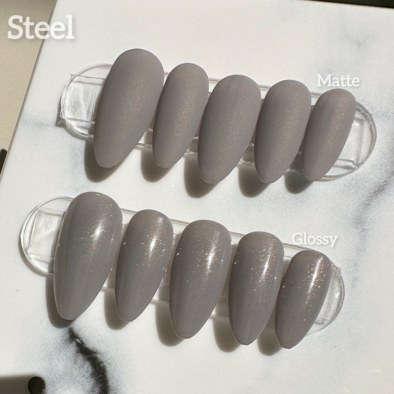 Handmade- Solid Beaming Shimmery 5 Colors Available- Glossy Or Matte
