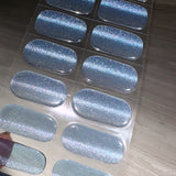 Instant Gel Manicure- Skyline Cateye, Semi-Cured Gel Nail Wrap