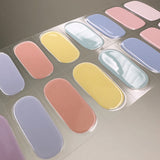 Instant Gel Manicure- Pastel Canvas, Semi-Cured Gel Nail Wrap