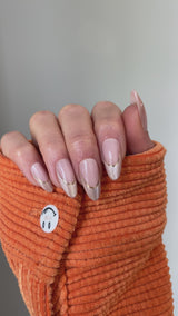 Instant Luxury Acrylic Press-On Nails- Gold Rush- Almond