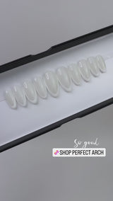 Handmade- The Perfect Arch Opal White French Press On Nail Set