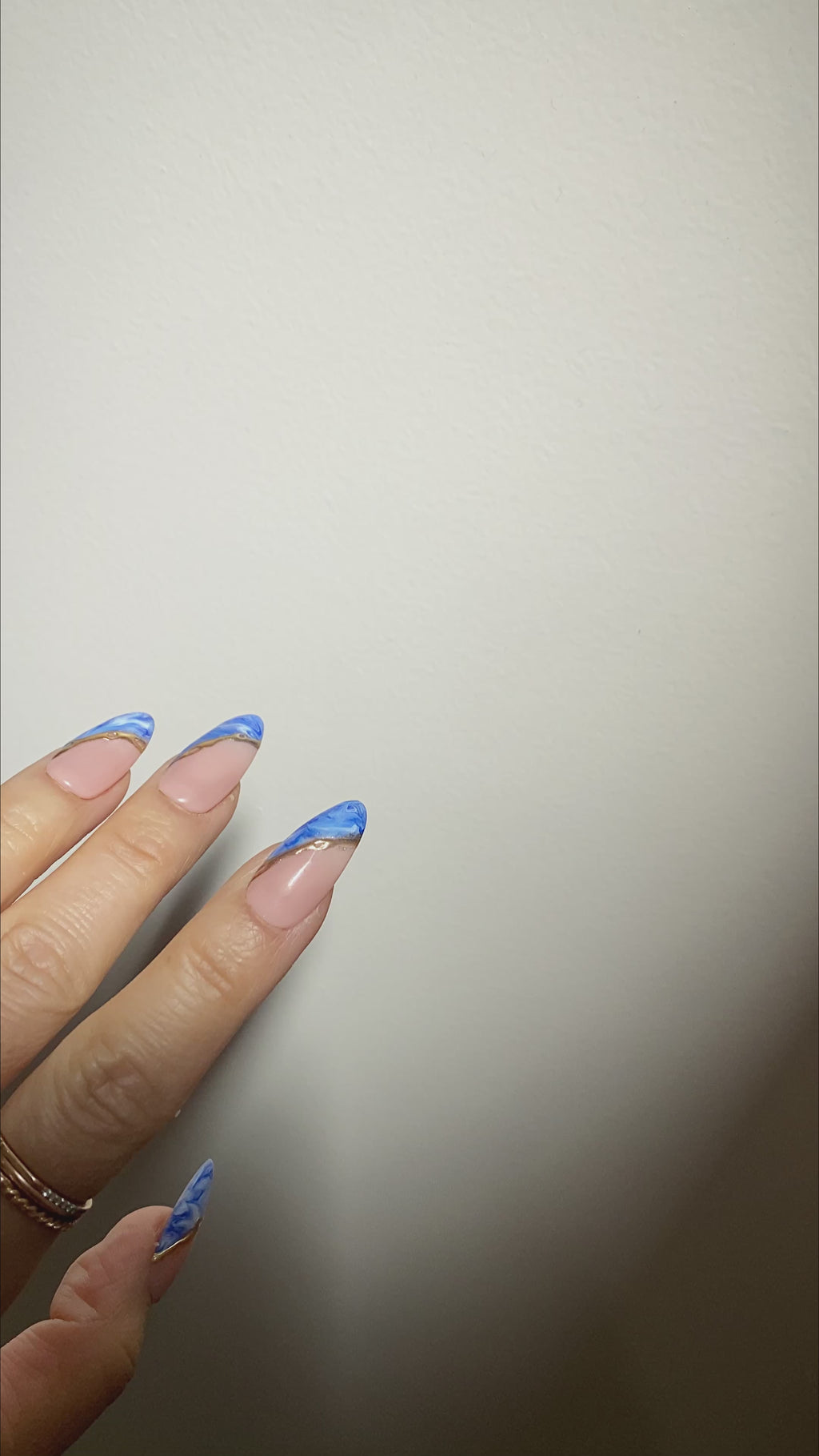 Acrylic Marble Blue | Nails Tutorial | - YouTube
