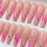 Instant Glam- Camilia- C-Curve Long Coffin Press On Nail Set