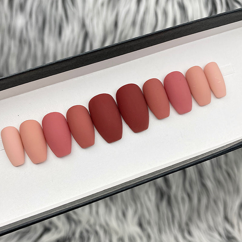 Ready To Ship Set Now- Maroon Multi, Coffin, Size S