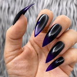 HANDMADE- WITCH HUNT GLOSSY BLACK PURPLE OMBRE