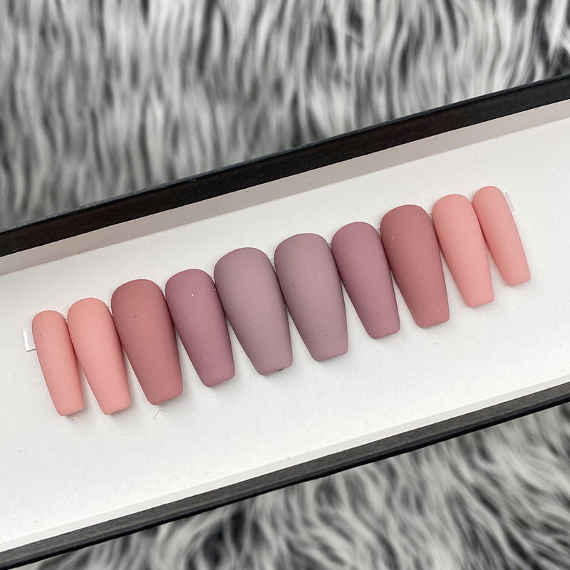 Ready To Ship Set Now- Basic Multi Nude, Medium Coffin, Size M