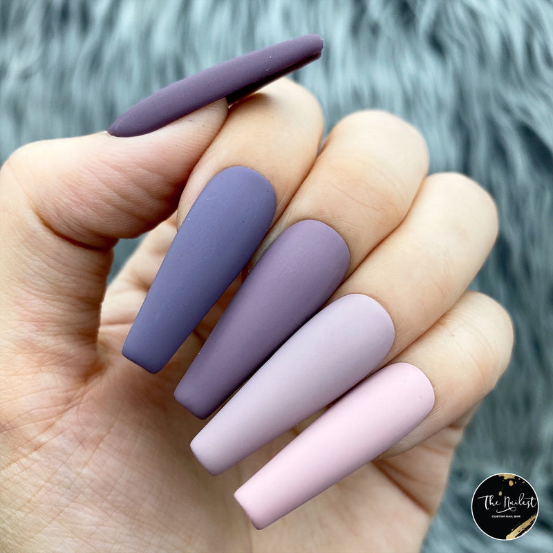 Handmade- Cool Nude Premium Quality Multi Player Matte Cool Nude Press On Nail Set