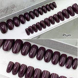 Instant Glam- Glossy Short Oval Solid Press ON Nail Set