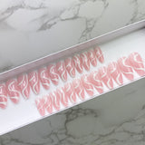 Instant Glam- Soft Serve Swirl Wave Almond  Press On Nail Set