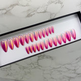 Instant Glam- Zoey Ombre Chrome Medium Tapered Coffin Press On Nail Set